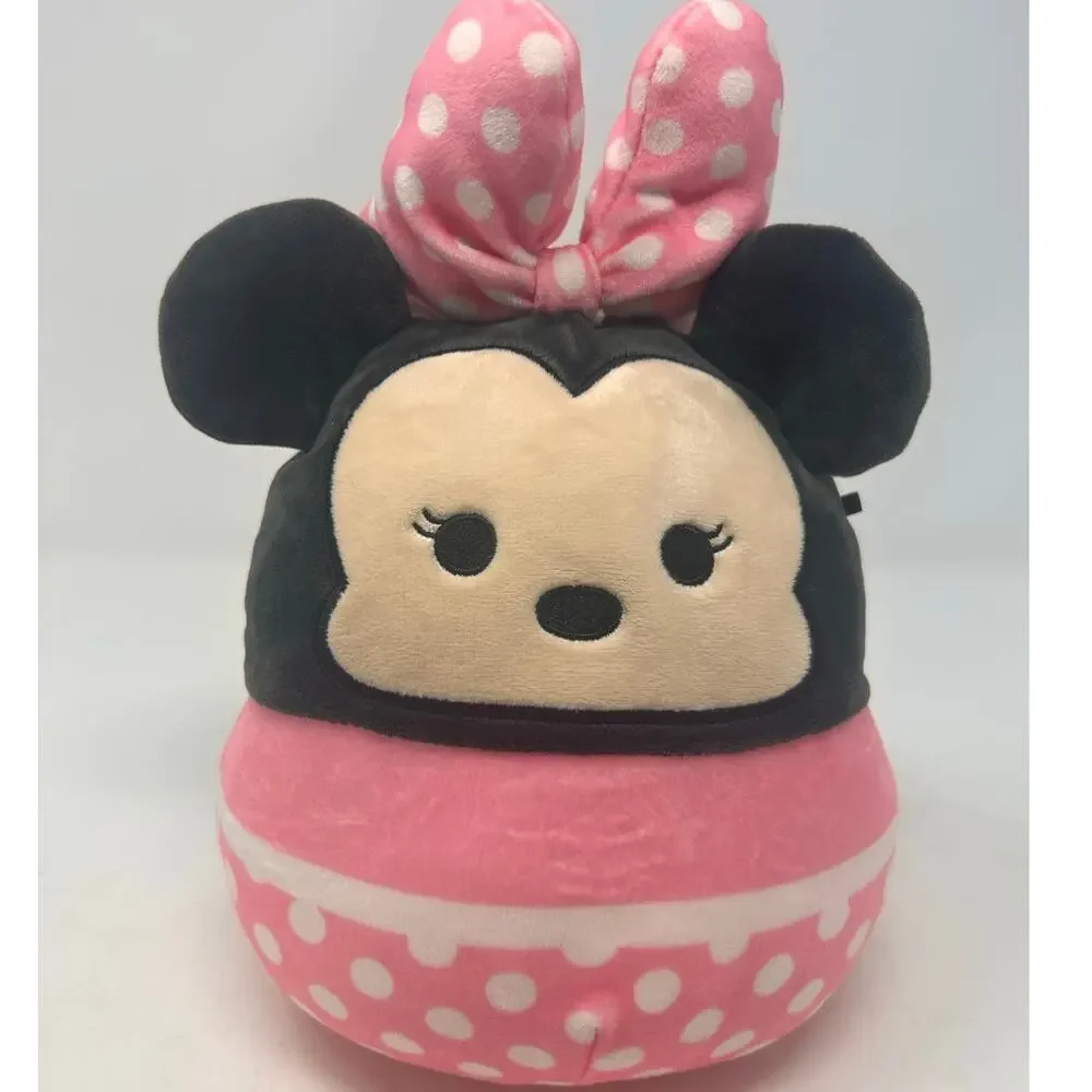 Kellytoy Squishmallow's Disney Minnie Mouse Pink Black‎ Plush 9